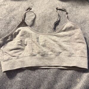 Gray Sports Bra